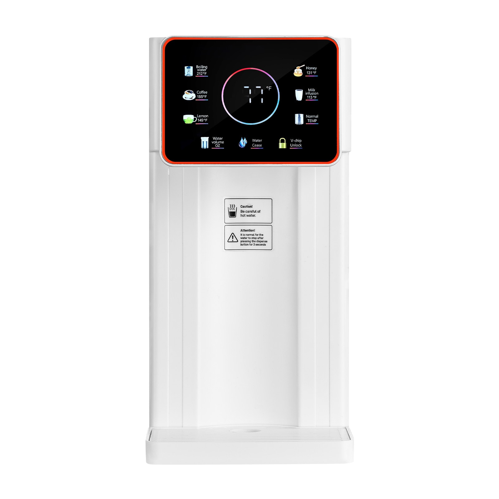 Countertop Instant Hot Water Dispenser With 6 Temperature Settings_voghion.com